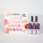 Chance Pink Whisper Collection 0.5oz - 18 Colors w/ 1 Counter Display & 6 Chance No Wipe Top Coat 0.5oz