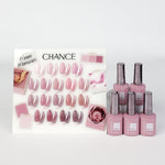 Chance Mauve Memories Collection 0.5oz - 18 Colors w/ 1 Counter Display & 6 Chance No Wipe Top Coat 0.5oz