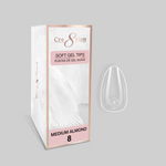 Cre8tion Soft Gel Tips - ALMOND Refill Tip (100pcs/box)