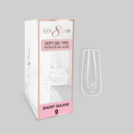 Cre8tion Soft Gel Tips - SQUARE Refill Tip (100pcs/box)