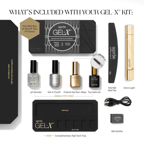 Apres New Signature Gel-X Kit with Mini Box Tips
