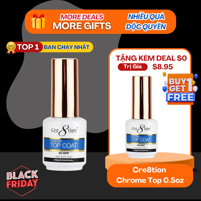 (Black Friday 2024 Deal) Cre8tion Chrome Top 0.5oz - Buy 1 Get 1 Free