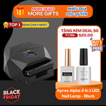 (Black Friday 2024 Deal) Apres Alpha 2 In 1 LED Nail Lamp - Buy 1 Get 1 Free Apres Prep + 1 Free Cre8tion All Purpose No Wipe