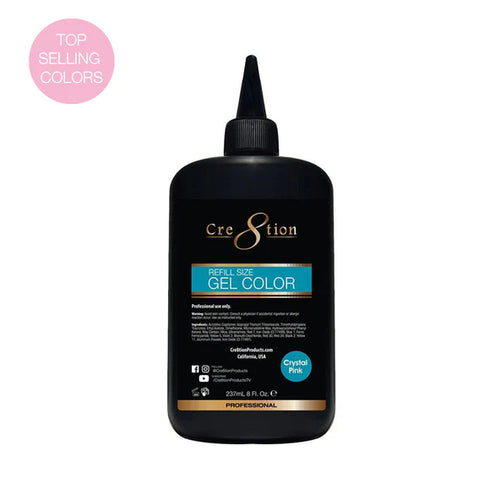 Cre8tion - Soak Off Gel System - Crystal Pink 01