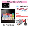 Chaun Legend - Gel Polish 0.5oz - Full Set 150 Colors w/ 1 Color Book & 60 Cre8tion Top Diamond 0.5oz