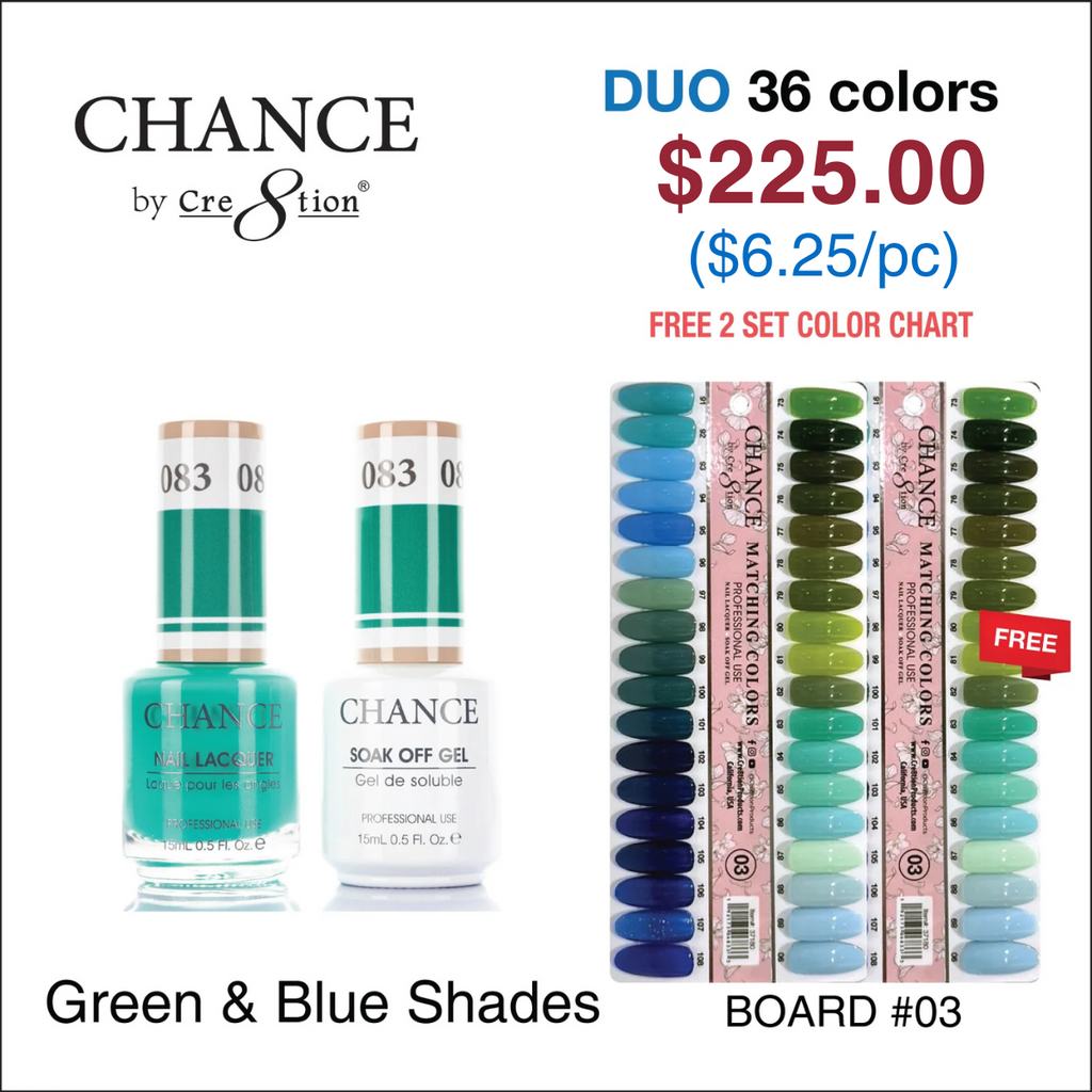 Chance Matching Color Gel & Nail Lacquer 0.5oz - 36 Colors #073