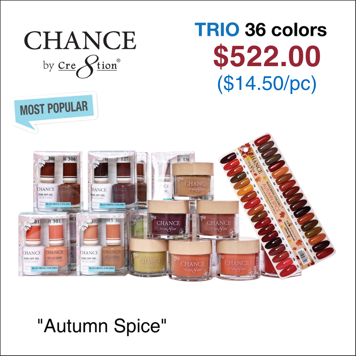 Chance Matching Trio - Hello Autumn Collection 36 Colors w/ 2 sets Col ...