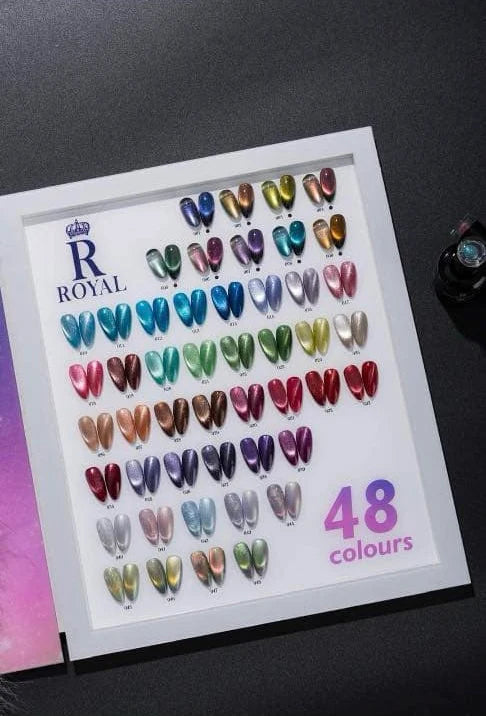 Royal 2in1 Cat Eye Gel 48 Colors - FREE Book color chart