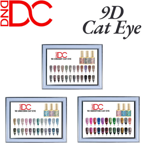 DND DC CAT EYE 9D FULL SET 36 COLOR W/ FREE 1 SET COLOR CHART & CAT EYE MAGNET