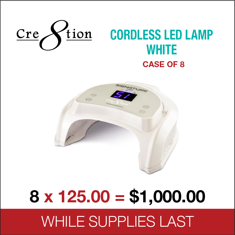 Cre8tion - Signature Professional Cordless LED/UV Lamp - White