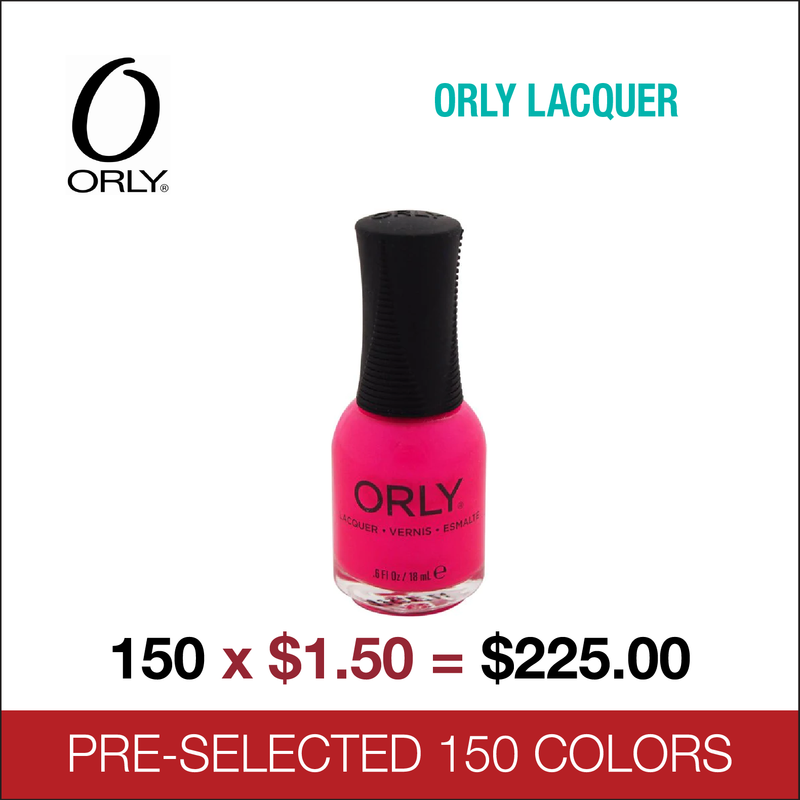 Orly Lacquer Pre-Selected 150 colors - $1.50/each