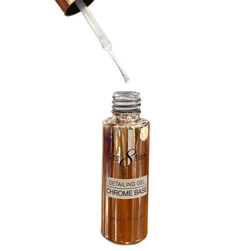 Cre8tion Detailing Gel Chrome Base 0.33oz 01 Clear