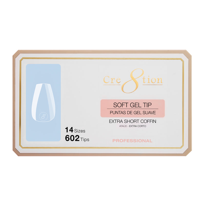 Cre8tion Soft Gel Tip - COFFIN