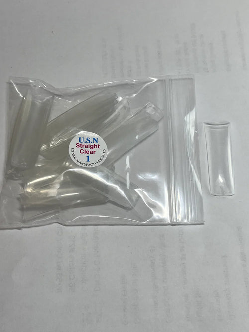 USN Straight Tip Clear - Bag of 50