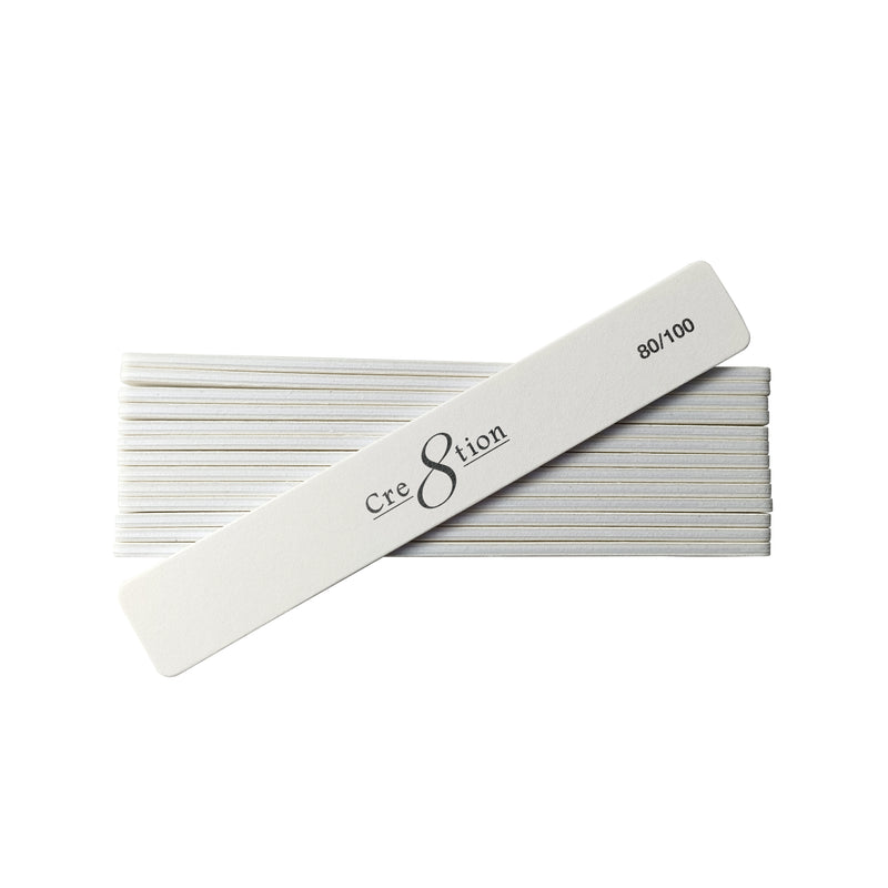 Cre8tion Nail File - Reusable  Jumbo - White Sand (50 pcs./pack)