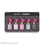 Apres Kuromi Naughty and Nice Flash Glitter Gel Couleur Set 10ml (Set of 5)