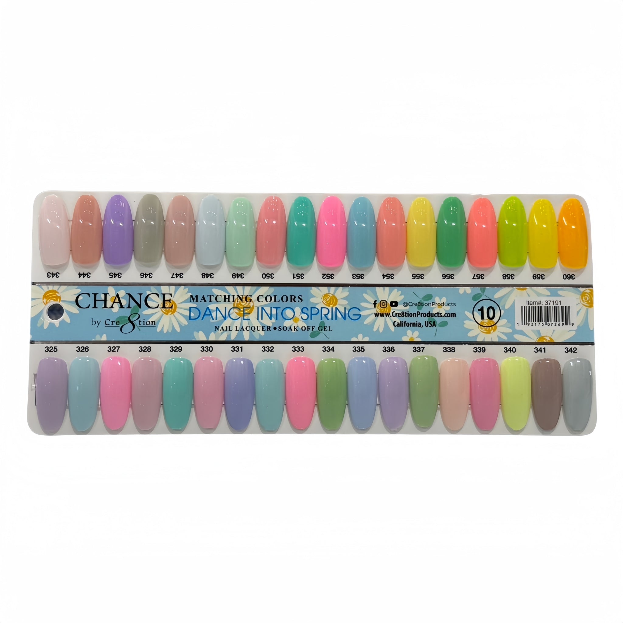 Chance Gel Color Chart 396 colors - Pick 1 (1-11) – Skylark