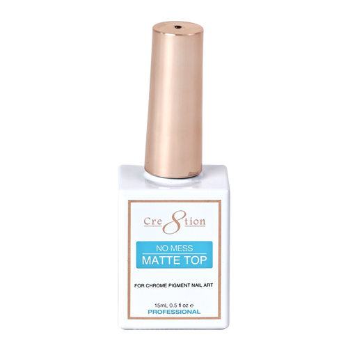 Cre8tion No Mess Chrome Matte Top Gel 0.5oz
