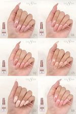 Cre8tion Rubber/Biab Base Gel 0.5oz - Full Set 18 Colors w/ 1 Color Chart