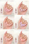 Cre8tion Rubber/Biab Base Gel 0.5oz - Full Set 18 Colors w/ 1 Color Chart