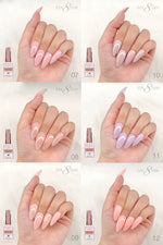 Cre8tion Rubber/Biab Base Gel 0.5oz - Full Set 18 Colors w/ 1 Color Chart