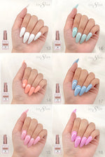 Cre8tion Rubber/Biab Base Gel 0.5oz - Full Set 18 Colors w/ 1 Color Chart