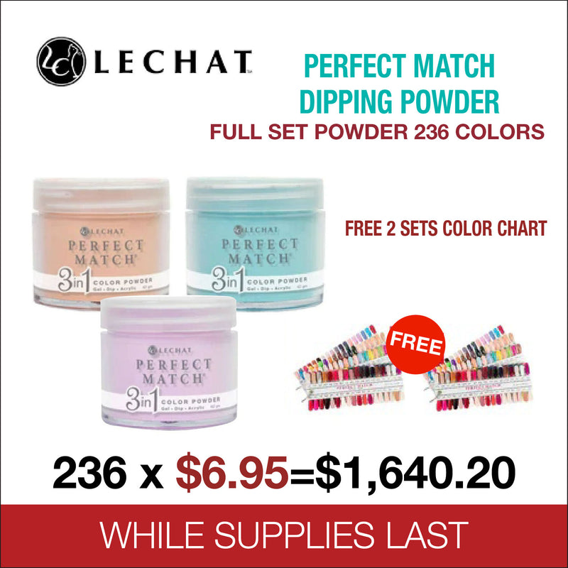 Lechat Perfect Match Dipping Powder - Full set 236 colors