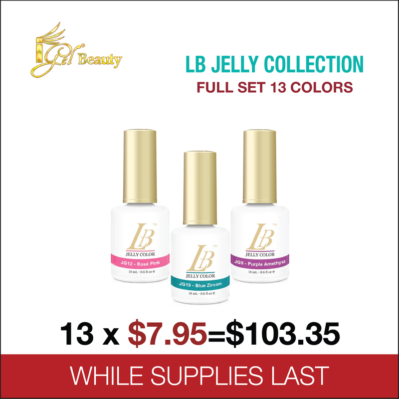 iGel LB Jelly Gel Color Professional Collection - 13 colors