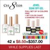 Cre8tion Jewel Collection Gel 0.5oz - Full Set 42 colors w/ 3 Top Diamond 0.5oz & 1 Color Chart