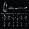 SOFGEL SOFTIPS PRO™ XII Standard Stiletto Medium (Box of 780pcs)