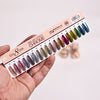 Cre8tion Chrome Nail Art Effect 1g - Full set 18 NEW colors w/ 3 Top Diamond 0.5oz & 1 set Color Chart