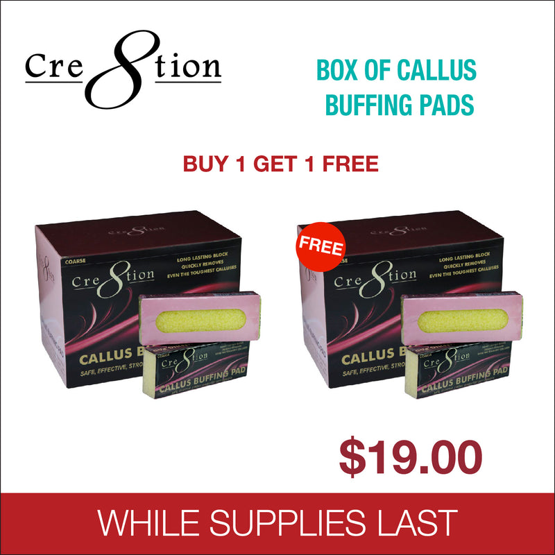 Cre8tion Box Of Callus Buffing Pads - 24pcs/box - Buy 1 Get 1 Free