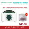 Clean & Easy Deluxe Pot Wax Warmer - Buy 1 get 1 Cre8tion wax free