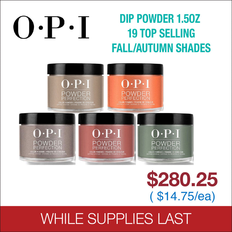 OPI Dip Powder 1.5oz - 19 Top Selling Fall/Autumn Shades