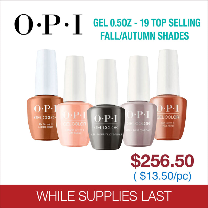 OPI Gel 0.5oz - 19 Top Selling Fall/Autumn Shades