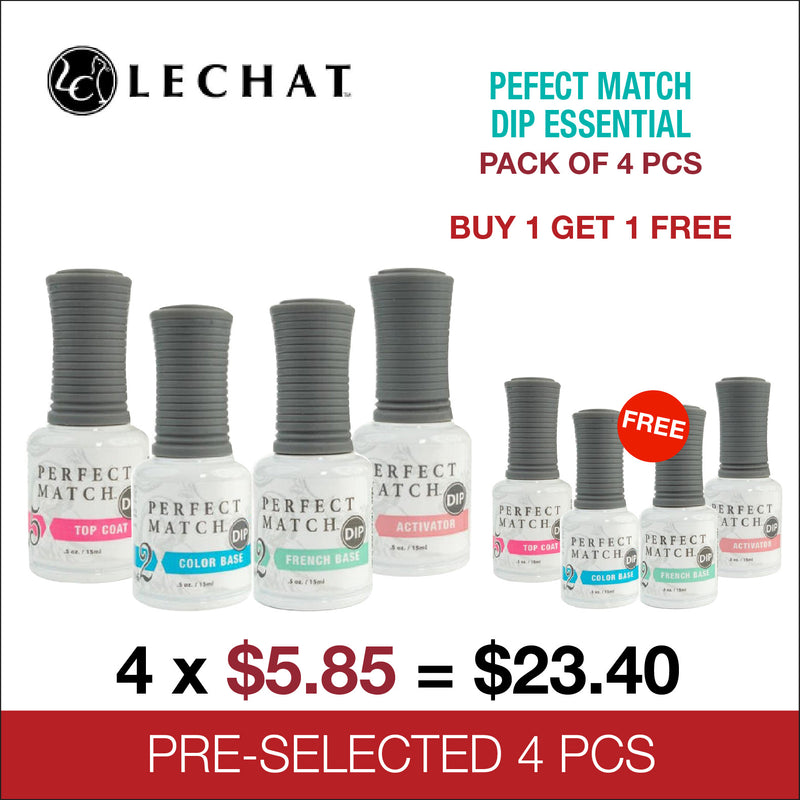 Lechat Pefect Match Dip Essential Pack Of 4pcs - Buy 1 Get 1 Free