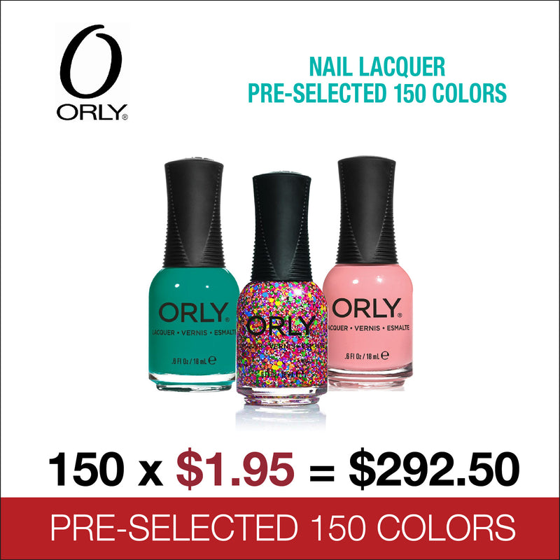Orly Nail Lacquer - Pre-Selected 150 Colors (Grab Bag)