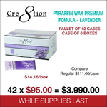 Cre8tion Premium Paraffin Wax - 42 Cases
