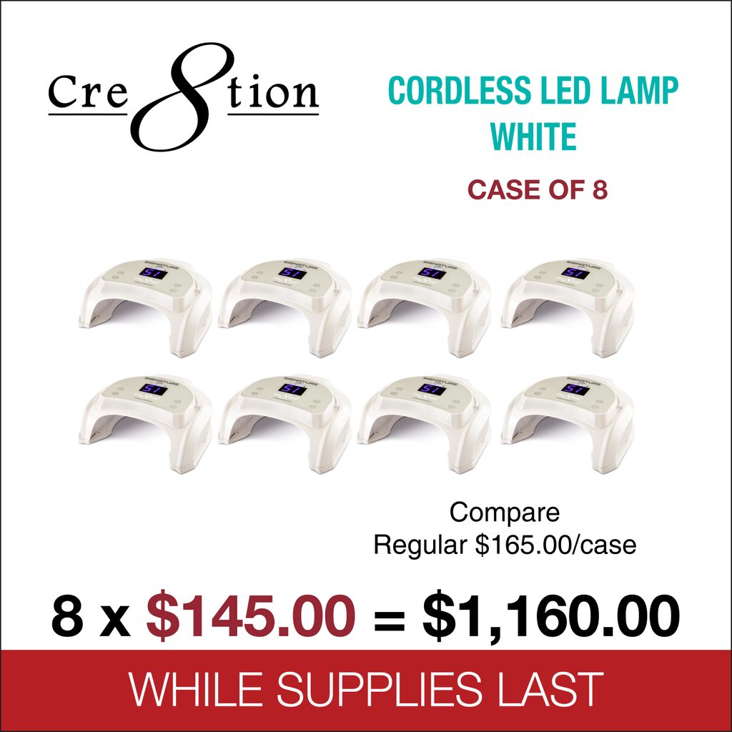 Cre8tion - Signature Professional Cordless LED/UV Lamp - White