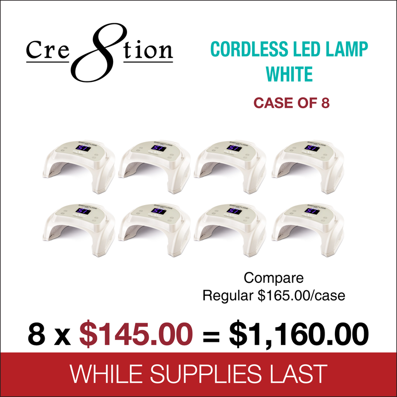 Cre8tion - Signature Professional Cordless LED/UV Lamp - White