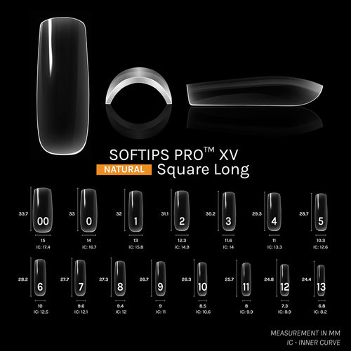 SOFGEL SOFTIPS PRO™ XV Natural Square Long (Box of 600pcs)