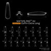 SOFGEL SOFTIPS PRO™ XV Sculpted Coffin Extra Long (Box of 450pcs)