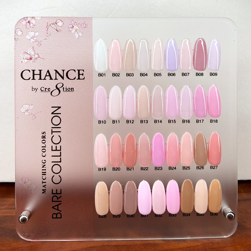 Chance Counter Display Color Chart - Bare Collection