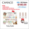 Chance Fairy Suite Collection 0.5oz - 18 Colors w/ 1 Counter Display & 6 Chance No Wipe Top Coat 0.5oz