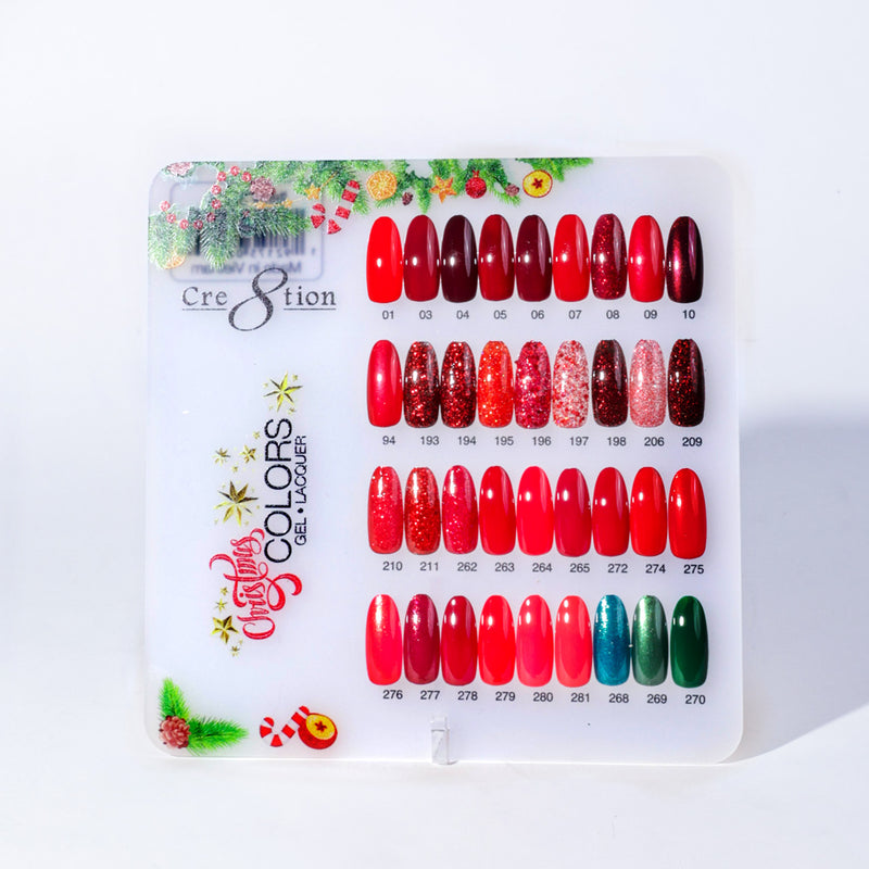 Cre8tion Counter Display Color Chart - Christmas Collection