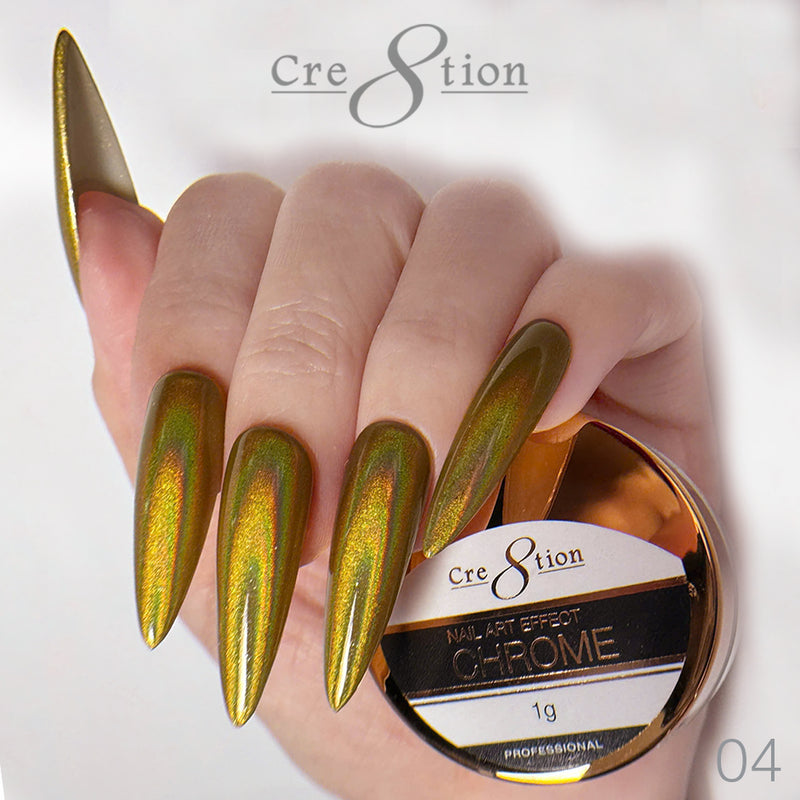 Cre8tion - Chrome Nail Art Effect 04 Gold - 1g