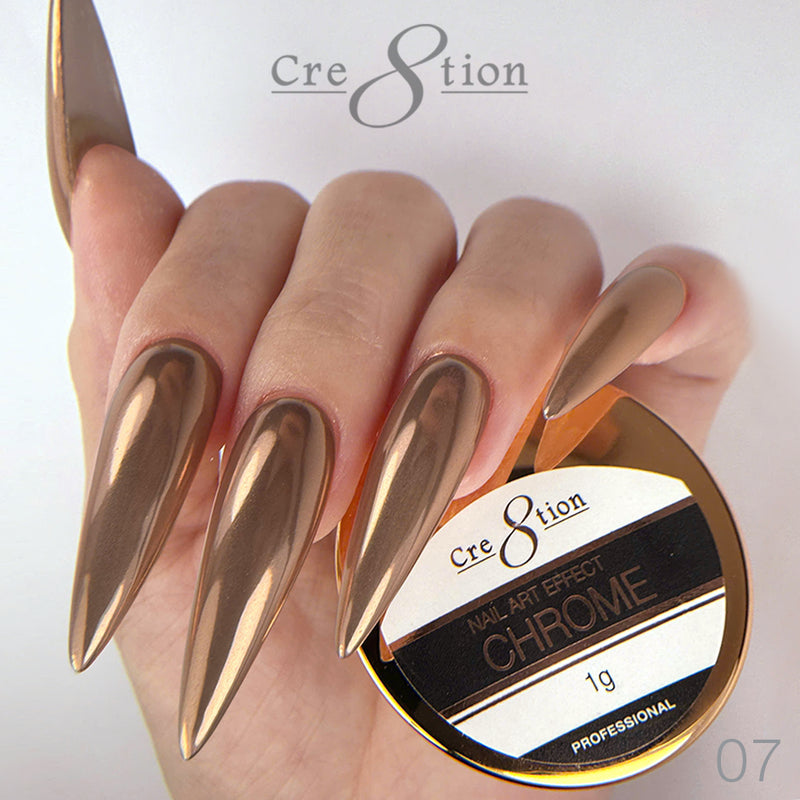 Cre8tion -  Chrome Nail Art Effect 07 Rose Gold - 1g