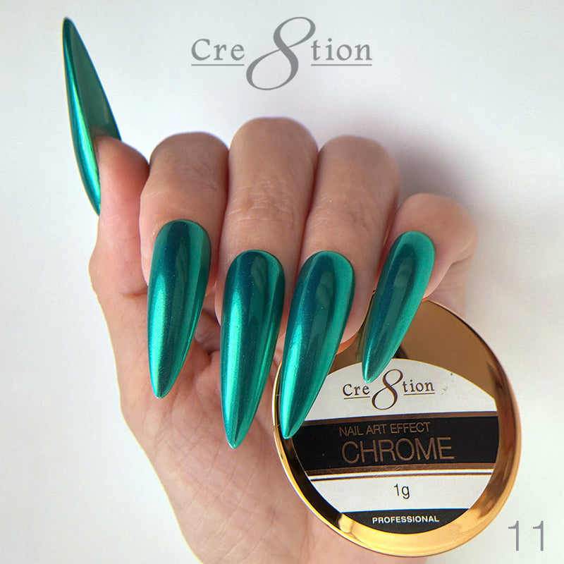 Cre8tion - Chrome Nail Art Effect 11 Turquoise - 1g