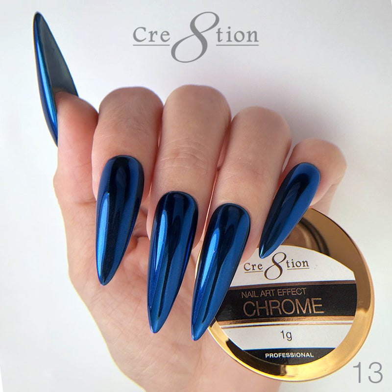 Cre8tion - Chrome Nail Art Effect 13 Deep Blue - 1g