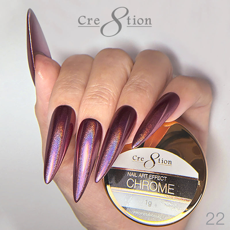 Cre8tion Chrome Nail Art Effect 1g - 22 Chameleon Chrome Metallic